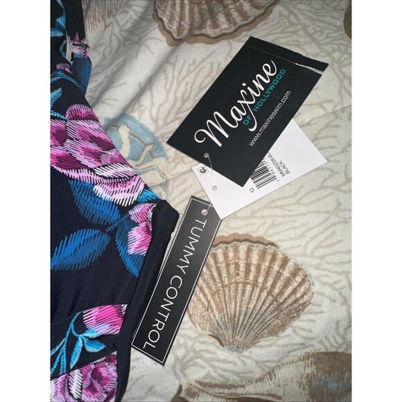 Women's Maxine Midnight Orchid One Piece Swimsuit W/ Tummy Control Size 12 - Picture 9 of 9